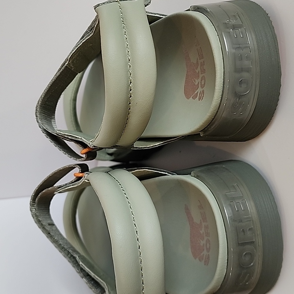 Sorel Safari Stone Green Strappy Sandals - Picture 6 of 11